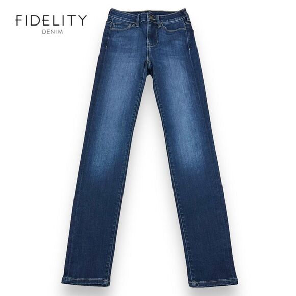 Fidelity Gwen Jeans Women’s Size 24‎ Blue High Rise Skinny Leg - Picture 1 of 9
